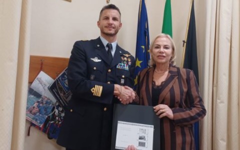 Il sindaco Matilde Celentano incontra il nuovo comandante del 70° Stormo