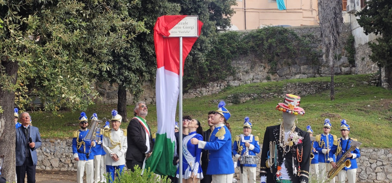 Inaugurato il Piazzale dedicato a Vittorio Giorgi, noto come “Fanfulla”