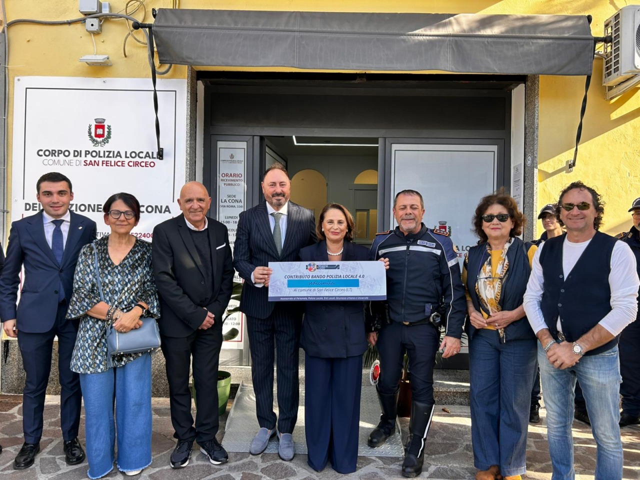 Luisa Regimenti visita la nuova sede della Polizia Locale a San Felice Circeo