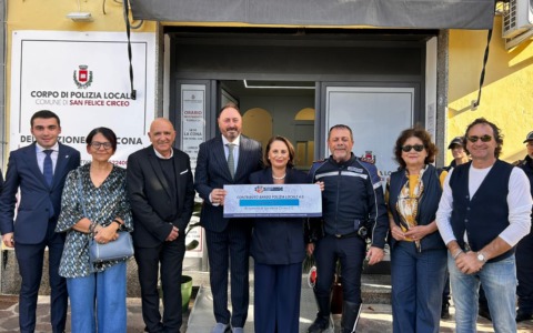 Luisa Regimenti visita la nuova sede della Polizia Locale a San Felice Circeo