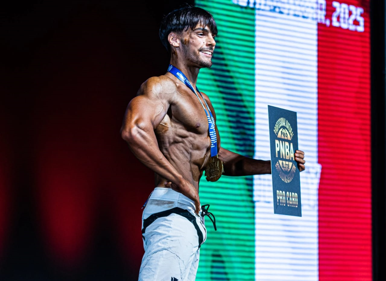 Francesco Massarella conquista il titolo europeo di body building