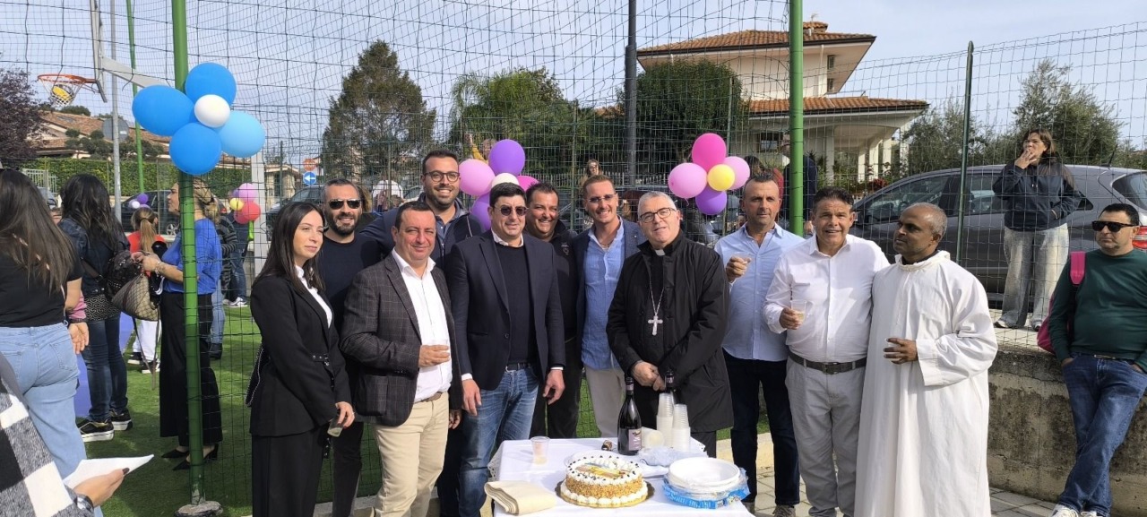 Inaugurato il campo polivalente della Parrocchia del Buon Pastore