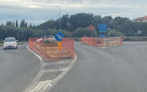 Lavori per la sicurezza dell’incrocio sulla bretella San Rocco avviati