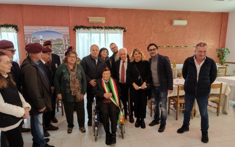 Pontinia celebra i 105 anni di Luigi “Giotto” Tosti, eroe della guerra