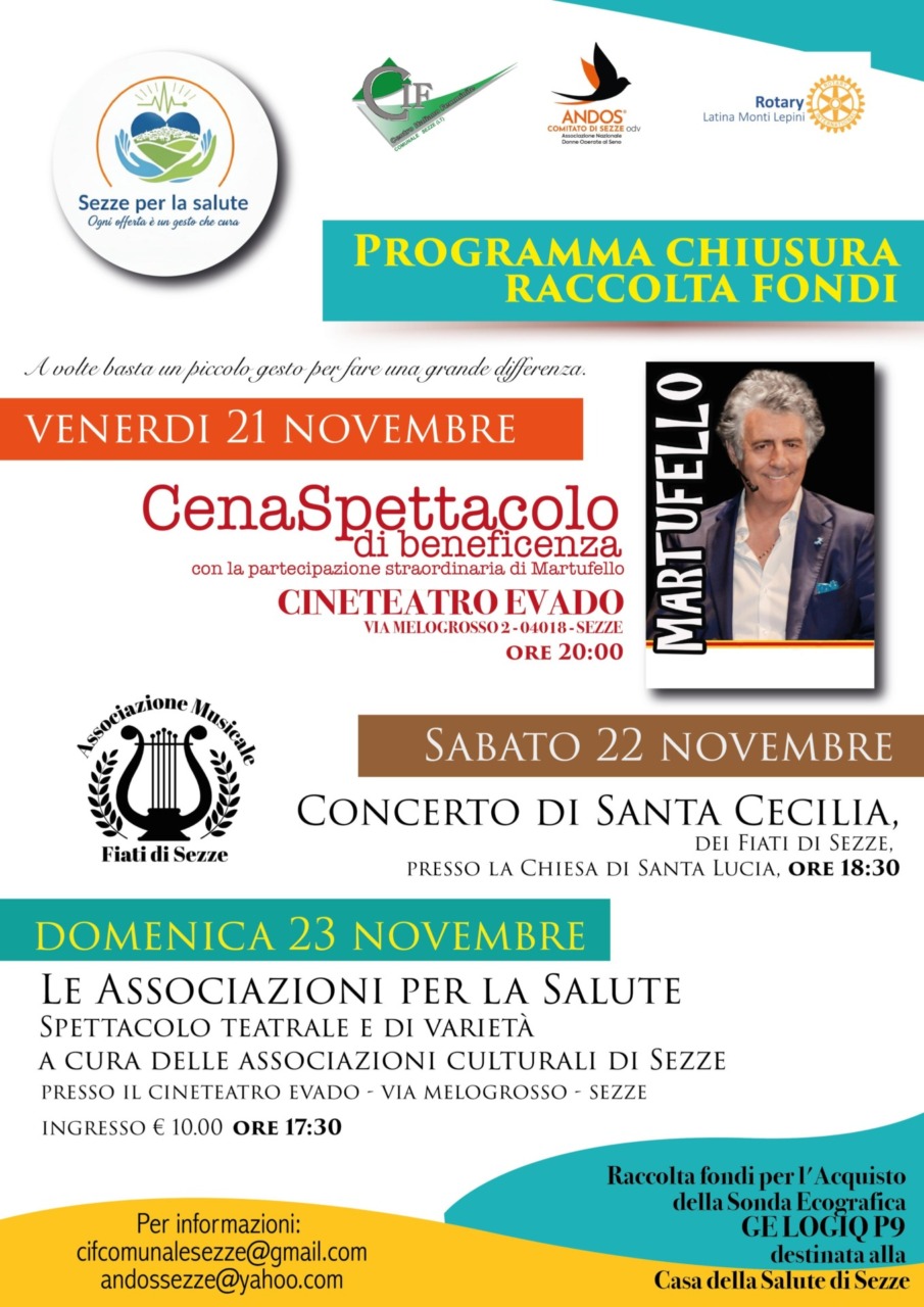 “Sezze per la Salute”, un grande evento di solidarietà nella città