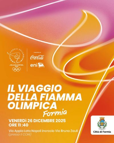 A Formia il passaggio della Fiamma Olimpica e Paralimpica