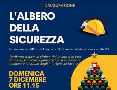 Cisterna accoglie “L’Albero della sicurezza” per sensibilizzare sui morti sul lavoro