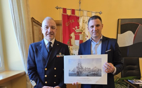 Il Capitano Cosimo Nicastro incontra il Sindaco Cristian Leccese a Gaeta