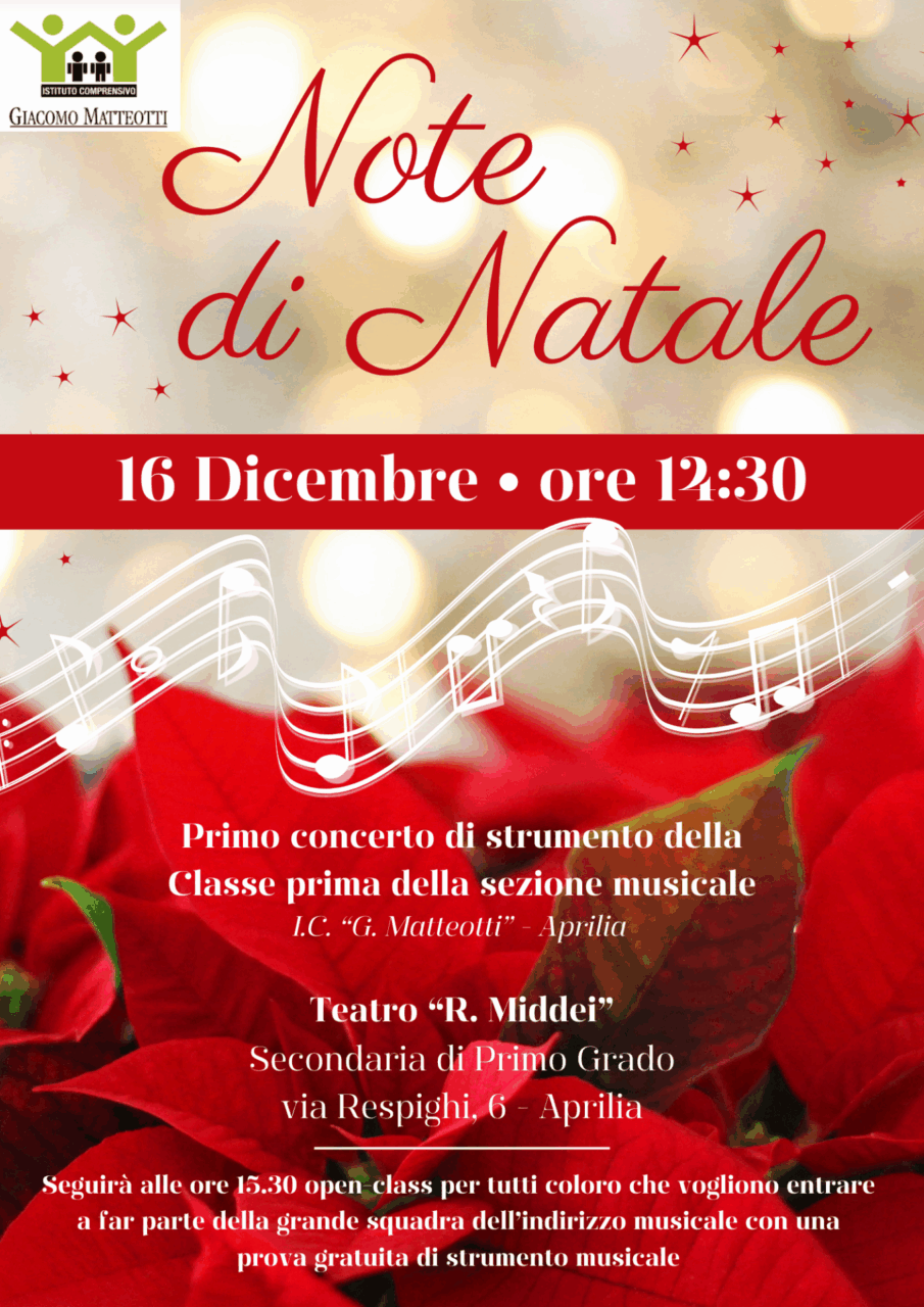 Il Natale dell’I.C. Matteotti: musica, scuola e comunità