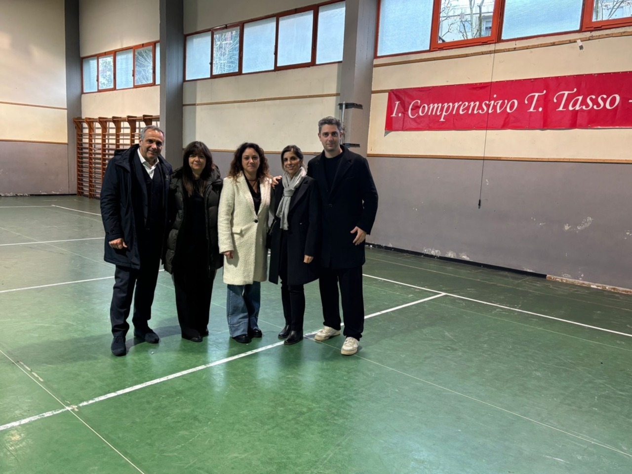 La palestra della scuola di via Tasso torna a essere fruibile dopo i lavori di manutenzione