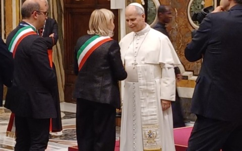 La Sindaca di Latina partecipa all’udienza del Papa