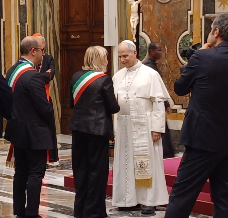 La Sindaca di Latina partecipa all’udienza del Papa