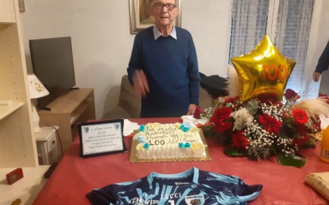 Luigi Lecci compie 100 anni: celebrazione per l’ex portiere della Di Biagio