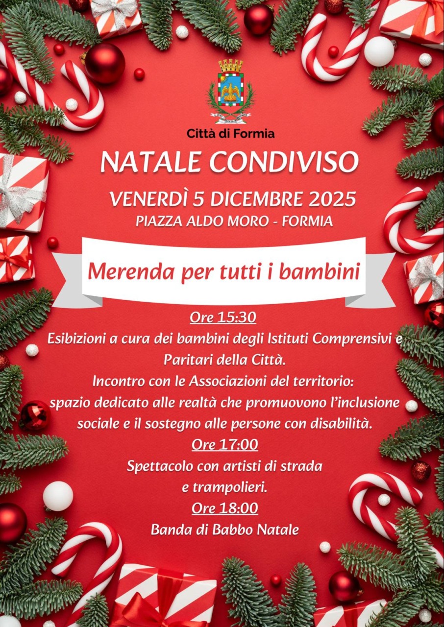 Ritorna il “Natale Condiviso” il 5 dicembre, un evento per bambini e famiglie