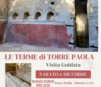 Visita guidata alle Terme di Torre Paola il 6 dicembre