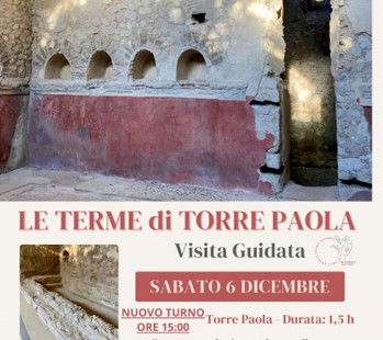 Visita guidata alle Terme di Torre Paola il 6 dicembre