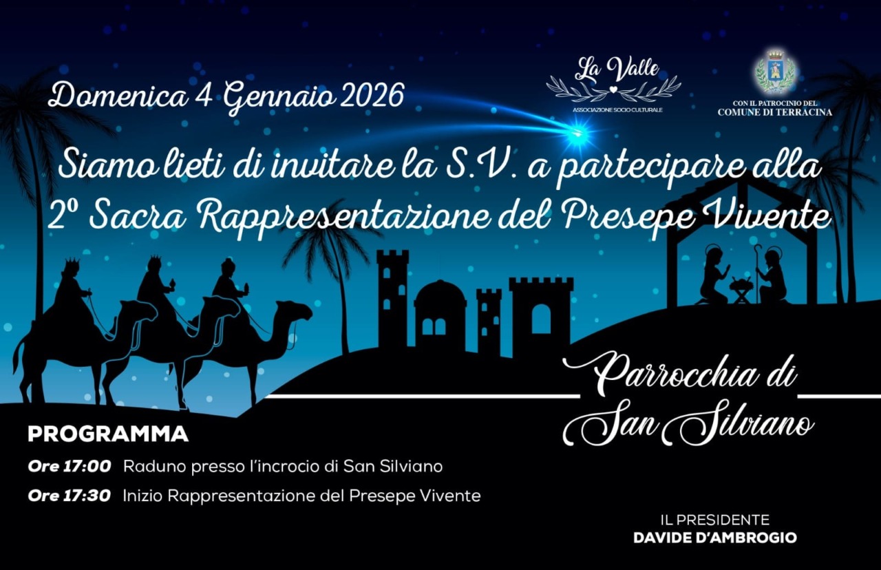 Domenica a San Silviano la Sacra Rappresentazione del Presepe Vivente