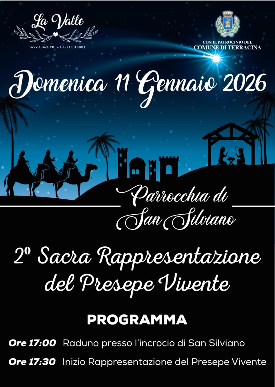 Il Presepe Vivente torna a Terracina: appuntamento domenica alle 17.30