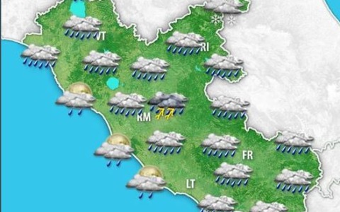 Maltempo: allerta gialla per Latina e Frosinone