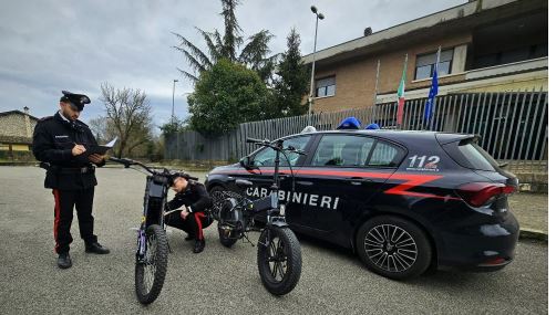 Sanzioni per biciclette elettriche modificate a Sezze