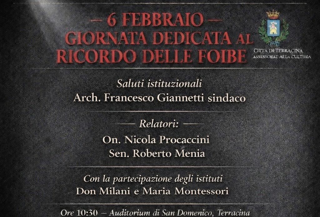 Cerimonia di commemorazione delle Foibe