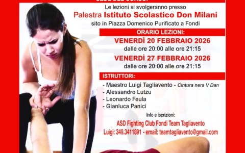 Corsi gratuiti di difesa personale femminile con il Team Tagliavento