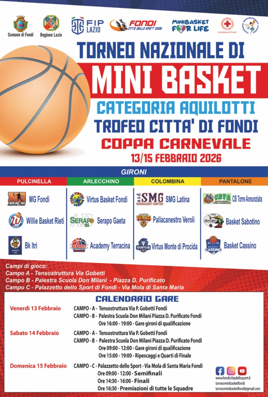 Inizia la Coppa Carnevale a Fondi