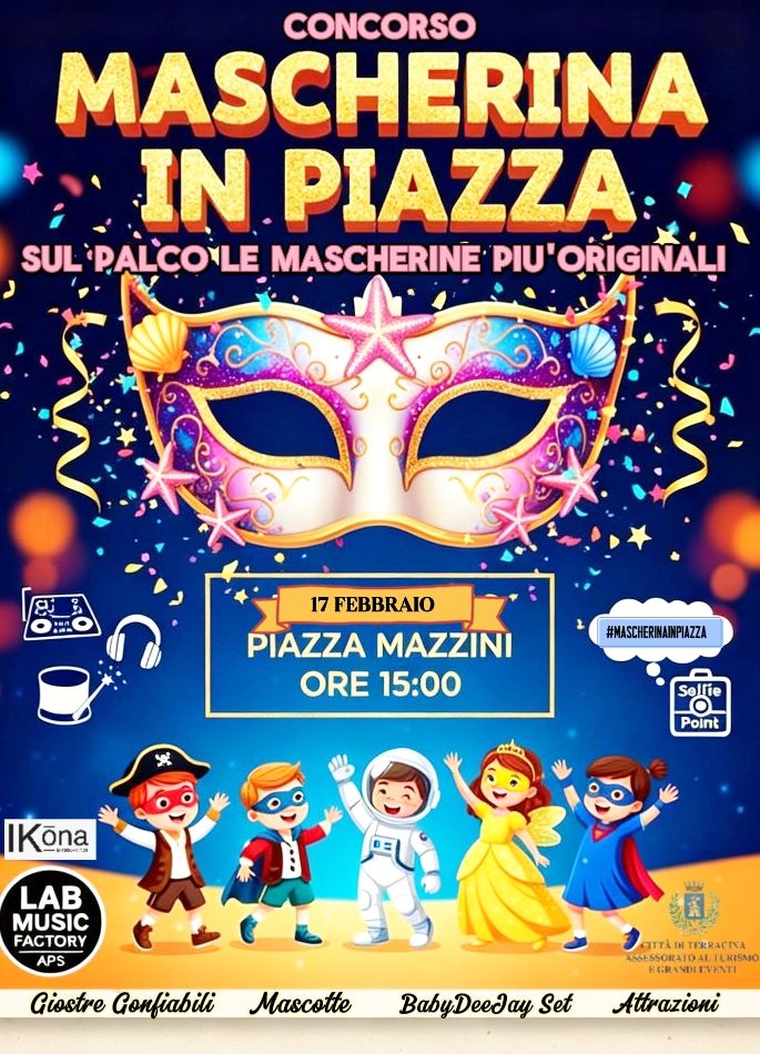 Terracina celebra il Carnevale con eventi in piazza e tradizione