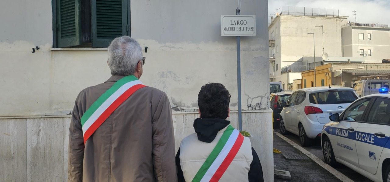 Terracina celebra il “Giorno del Ricordo” in Largo Martiri delle Foibe