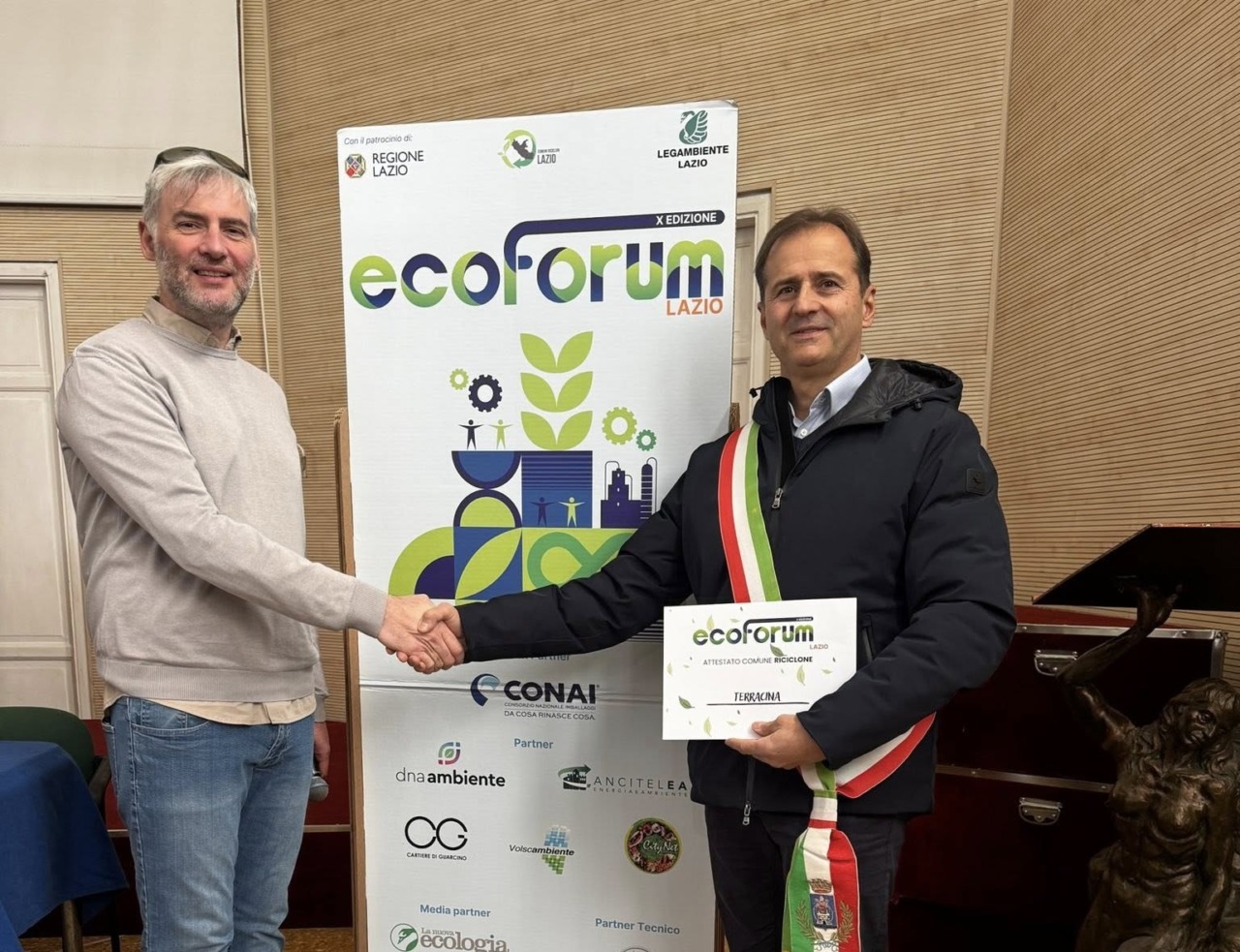 Terracina riconosciuta come Comune Riciclone da Legambiente