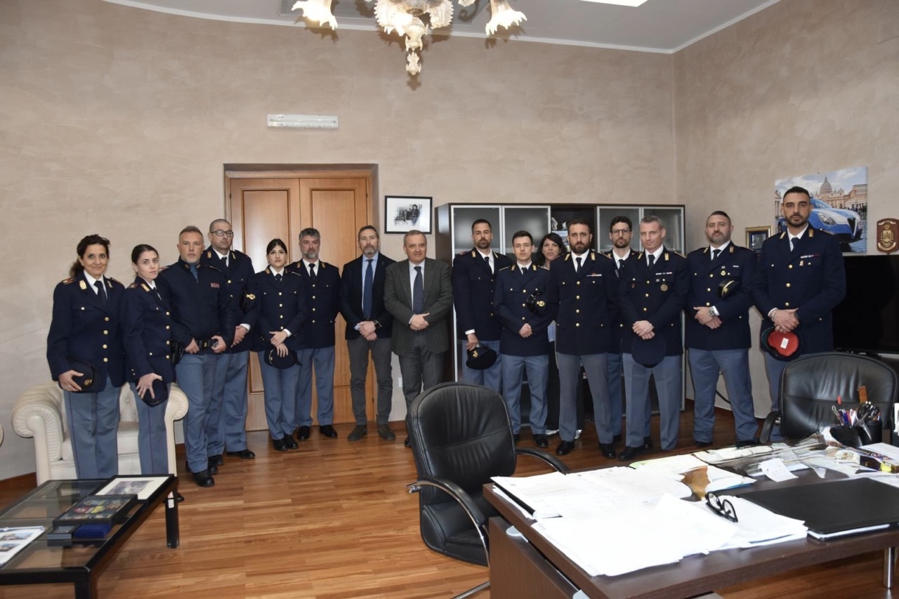 Accoglienza per i nuovi agenti e ispettori della Polizia di Stato a Latina