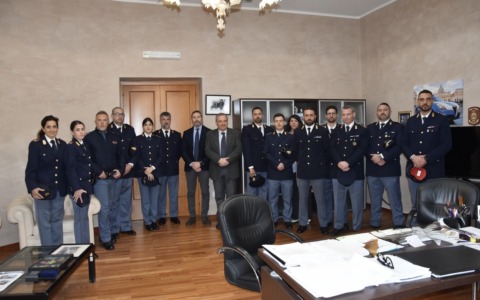 Accoglienza per i nuovi agenti e ispettori della Polizia di Stato a Latina