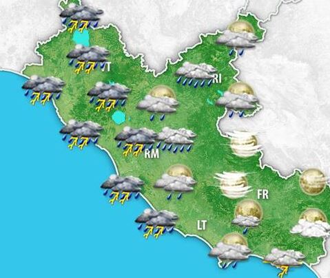 Allerta gialla nel Lazio per venti e mareggiate