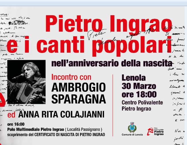 Celebrazione di Pietro Ingrao attraverso la musica