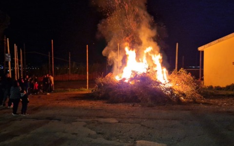Celebrazioni del Falò di San Giuseppe a San Silviano