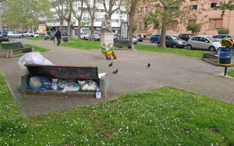 Identificazione e allontanamento di senza fissa dimora in via Don Morosini