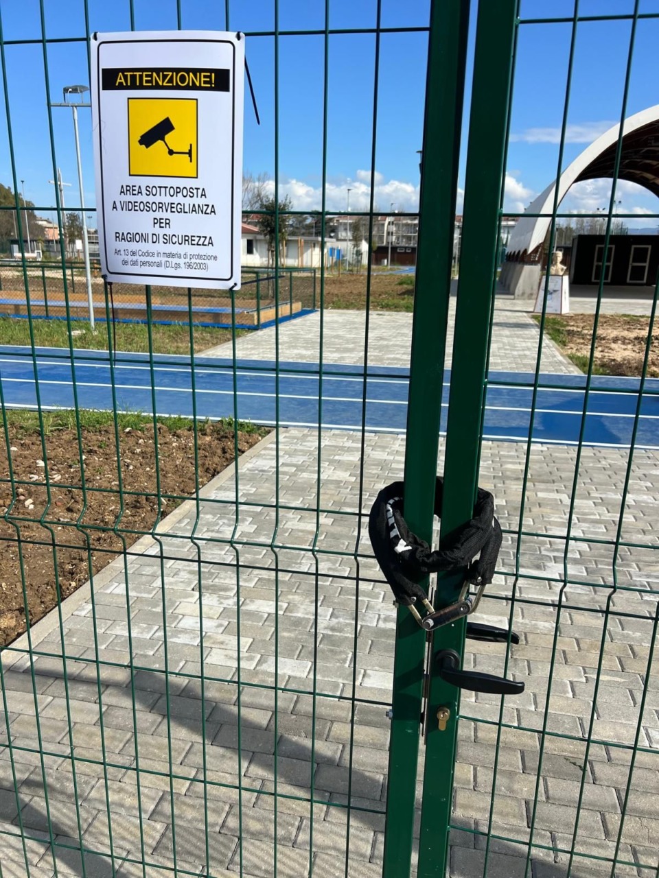 Incidente al centro sportivo Vincenzo D’Amico: il Comune chiarisce la situazione