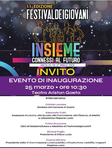 Torna a Gaeta la undicesima edizione di Festivaldeigiovani
