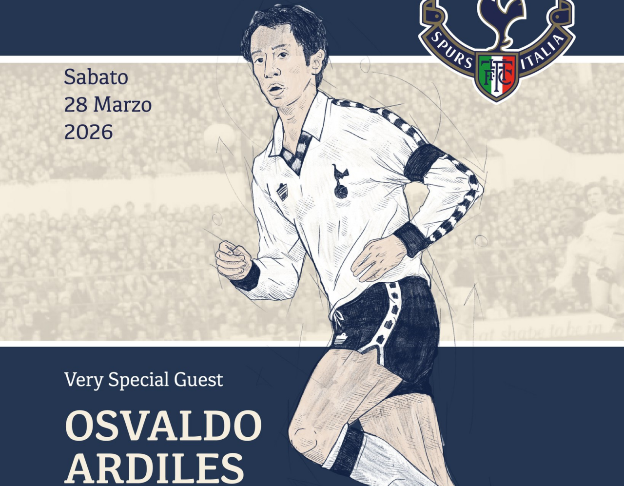 Osvaldo Ardiles, ex campione del mondo, ospite di Spurs Italia