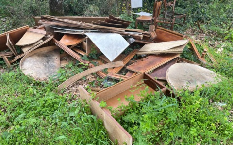 Polizia locale e Cisterna Ambiente rimuovono rifiuti nel bosco del “Filetto”